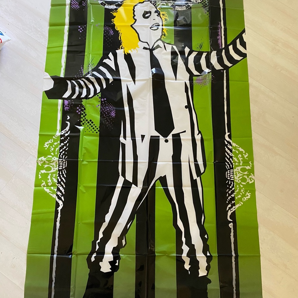 Beetlejuice Striped Poster